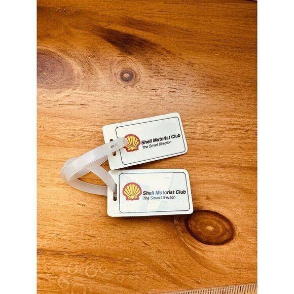 Vintage‎ Shell Motorist Club The Smart Direction Retrieval Service Luggage Tags - Picture 2 of 6